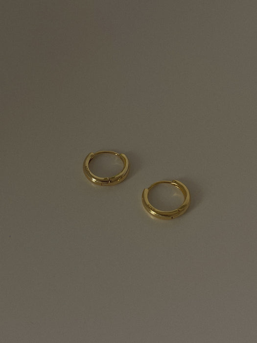 12mm Gold Plated Huggies