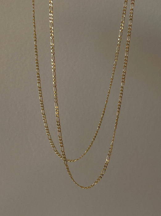 18K Gold Filled Figaro Chain