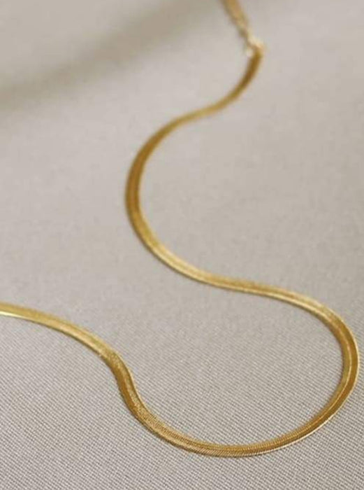 18K Gold Filled Herringbone Chain
