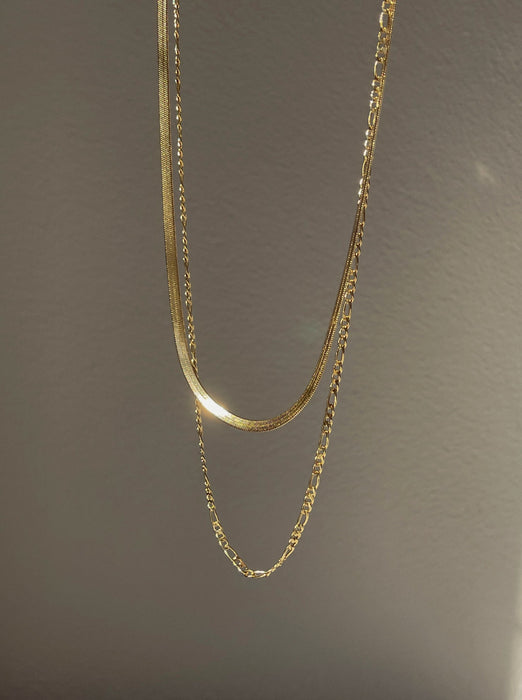 18K Gold Filled Herringbone Chain