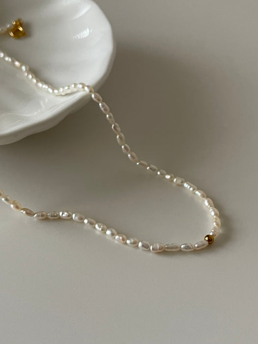 Small Seed Freshwater Pearl Necklace